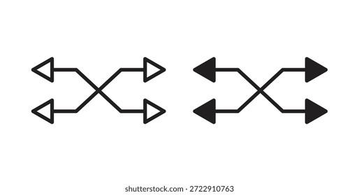 Vielseitiges Symbol für Web und App. Vektorgrafik eps