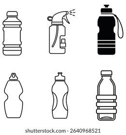Versatile Icons for Bottles and Sprayers