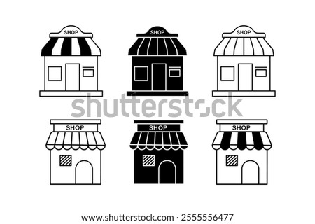Versatile Icons for Engaging Convenience Store Shop Layouts, Modern Icon Set for Online Convenience Store Builders, shop, icons, online, store, e-commerce, marketplace, business, service, discount
