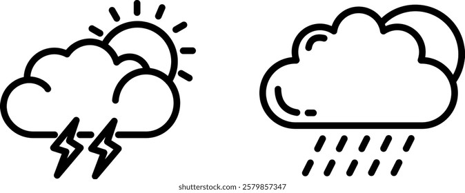 Versatile and Informative Weather Icon for Forecasts, Climate, and Atmospheric Conditions