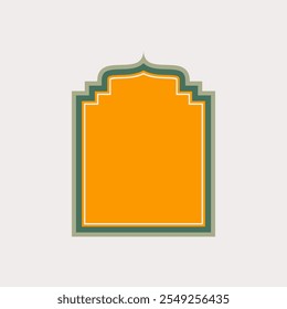 Versatile Islamic Shape Element. First Style Arabic Window Shape. Editable Vector