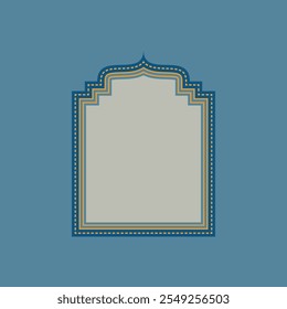 Versatile Islamic Shape Element. Fourth Style Arabic Window Shape. Editable Vector