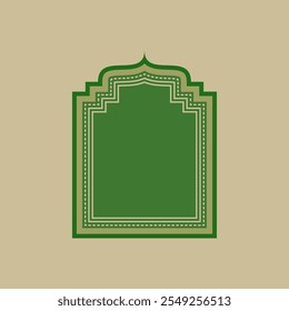 Versatile Islamic Shape Element. Third Style Arabic Window Shape. Editable Vector