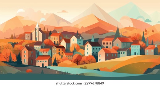 Versatile Landscapes  Vector Illustrations for Diverse Design Needs