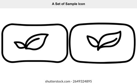 Versatile leaf icons perfect for various design projects.
