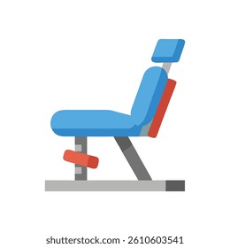 Versatile Leg Press Machine Icon. Design of Fitness and Gym Icons.