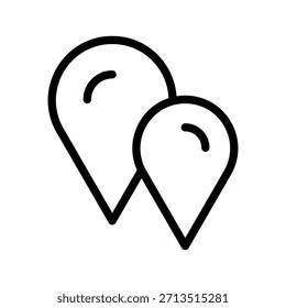 Colección de iconos de Locaciones versátiles para navegación de mapas, seguimiento GPS, marcado de lugares y diseño de interfaz basado en la ubicación
