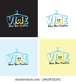 A versatile logo for fashion, lifestyle, and creative brands. With a modern 3D font, playful elements, and serene color palette, 'Vibe' captivates and uplifts, enhancing your brand's essence.