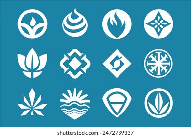 Versatile Logo Set: Modern Icon Collection