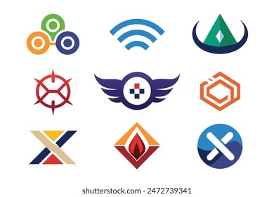 Versatile Logo Set: Modern Icon Collection