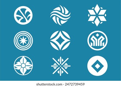 Versatile Logo Set: Modern Icon Collection