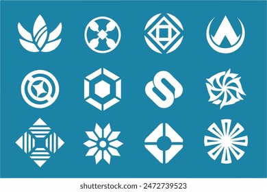 Conjunto versátil del logotipo: Colección moderna del icono