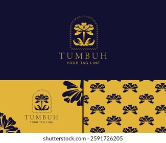 Versatile logo template collection. Use for brand identity, stationery, or web design.  Ornate floral elements, adaptable design
