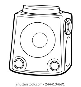 Versatile loudspeaker icon vector, ideal for communication-themed projects. Clear and bold.