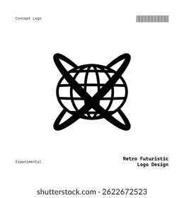 Versatile Minimalist Retro Futuristic Logo for Music, Fashion, Food, Events, and More