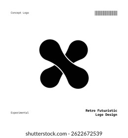 Versatile Minimalist Retro Futuristic Logo for Music, Fashion, Food, Events, and More
