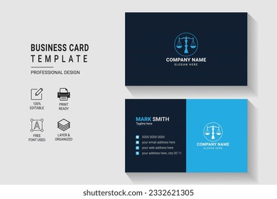 Versatile and Modern Business Card Design - Double-Sided Professional Template