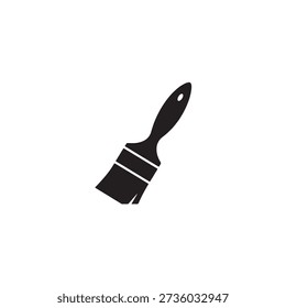 A versatile paintbrush silhouette representing the concept of imagination, hobby painting, and professional fine arts.