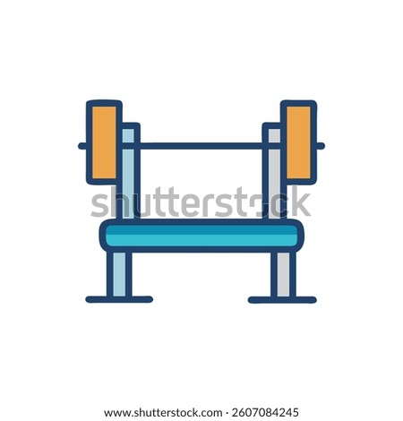 Versatile Powerlifting Barbell Icon Design. Design of Fitness and Gym Icons.