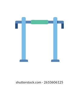 Versatile Pull-Up Bar Icon. Design of Fitness and Gym Icons.