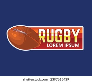A versatile rugby insignia that adapts seamlessly to various media, offering a bold and dynamic representation for sports-related articles, blogs, and promotional materials