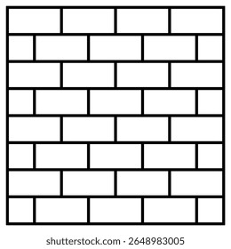 A versatile seamless pattern featuring a detailed brick wall texture, perfect for backgrounds, packaging, textiles, architectural designs and a variety of graphic design projects.