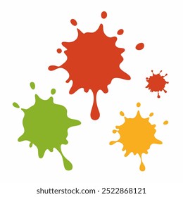  A versatile set of isolated splashes, blots, and stains in vector format. Perfect for adding artistic flair to designs, posters, backgrounds, and creative digital projects.
