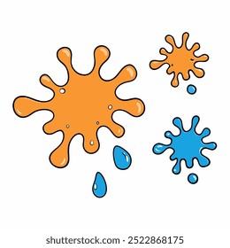  A versatile set of isolated splashes, blots, and stains in vector format. Perfect for adding artistic flair to designs, posters, backgrounds, and creative digital projects.