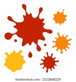  A versatile set of isolated splashes, blots, and stains in vector format. Perfect for adding artistic flair to designs, posters, backgrounds, and creative digital projects.