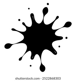  Um conjunto versátil de salpicos isolados, manchas e manchas em formato vetorial. Perfeito para adicionar talento artístico a desenhos, cartazes, fundos e projetos digitais criativos.