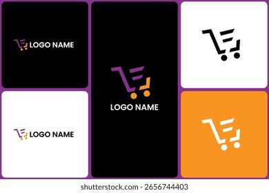 Plantilla de diseño de logotipo de Carrito de compras versátil