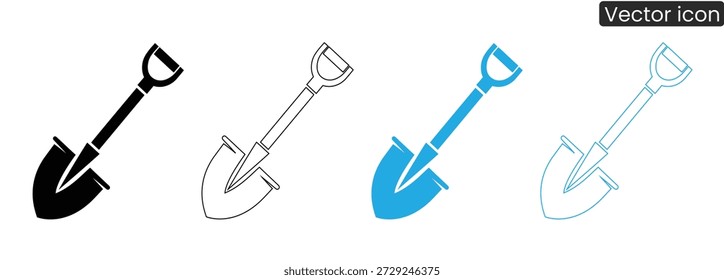 Iconos de pala versátiles para varios proyectos y aplicaciones