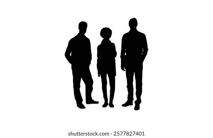 Versatile Silhouette People Characters for Artwork and Design