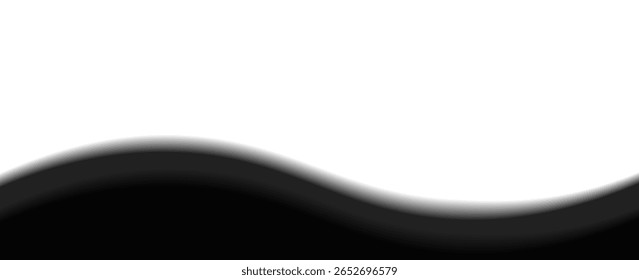 Versatile and sleek background with smooth, elegant wavy lines in high contrast black and white. 