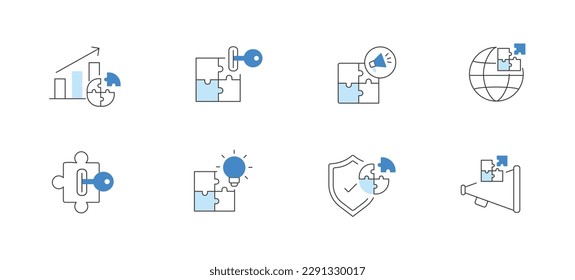 Vielseitiges Solution Icon für Ihre Marketingstrategie. Qualitativ hochwertige Solution Icons für Ihre geschäftlichen Anforderungen. Pixel Perfect Vector Editable Stroke.