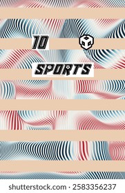 Versatile Sports Jersey Digital Download Soccer Basketball Football Esports Modern Style Futuristic Trendy Colorful Abstract Pattern