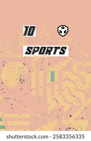 Versatile Sports Jersey Digital Download Soccer Basketball Football Esports Modern Style Futuristic Trendy Colorful Abstract Pattern