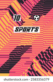 Versatile Sports Jersey Digital Download Soccer Basketball Football Esports Modern Style Futuristic Trendy Colorful Abstract Pattern