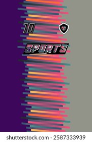 Versatile Sports Jersey Digital Download Soccer Basketball Football Esports Modern Style Futuristic Trendy Colorful Abstract Pattern