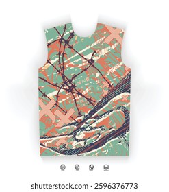 Versatile Sports Jersey Digital Download Soccer Basketball Football Esports Modern Style Futuristic Trendy Colorful Abstract Pattern