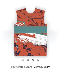 Versatile Sports Jersey Digital Download Soccer Basketball Football Esports Modern Style Futuristic Trendy Colorful Abstract Pattern