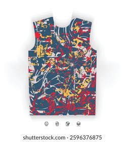 Versatile Sports Jersey Digital Download Soccer Basketball Football Esports Modern Style Futuristic Trendy Colorful Abstract Pattern