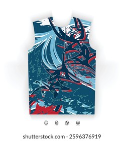Versatile Sports Jersey Digital Download Soccer Basketball Football Esports Modern Style Futuristic Trendy Colorful Abstract Pattern