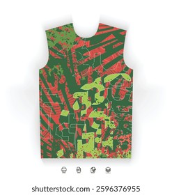 Versatile Sports Jersey Digital Download Soccer Basketball Football Esports Modern Style Futuristic Trendy Colorful Abstract Pattern