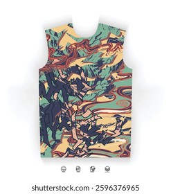 Versatile Sports Jersey Digital Download Soccer Basketball Football Esports Modern Style Futuristic Trendy Colorful Abstract Pattern