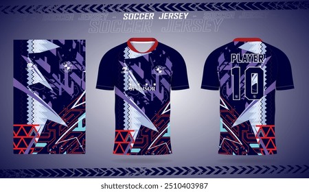 Versátil Sublimação Sport Jersey Design com Padrão Dinâmico para Futebol de Críquete e Corrida