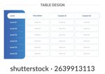 Versatile Table Designs: 1 Unique PowerPoint Layouts