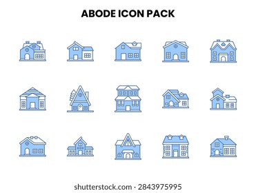 Versatile Two Colour vector icons from Abode for UI and UX.