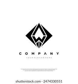 A versatile and unique AW logo design suitable for branding and identity.