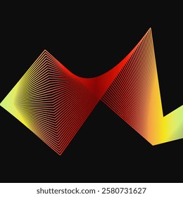 A versatile vector illustration of abstract wavy lines, perfect for creating dynamic and modern designs. This high-quality vector can be easily scaled and customized to fit your project needs.